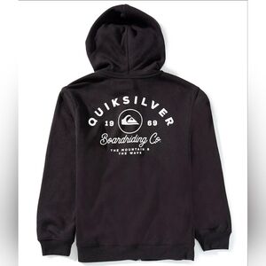 Quiksilver Big Boy's Long Sleeve Setter Zip Hoodie Jacket L 14/16 EUC